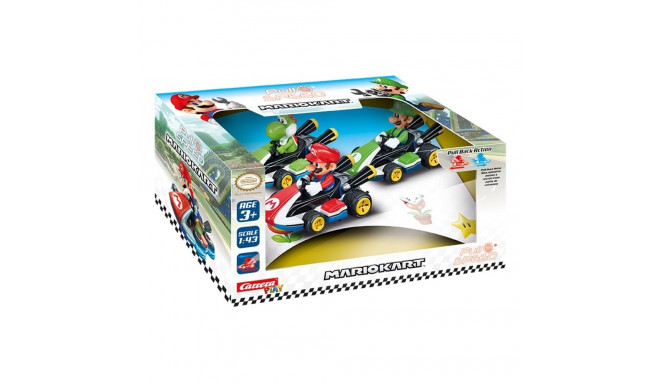 Pojazdy mario kart pull back 3pack