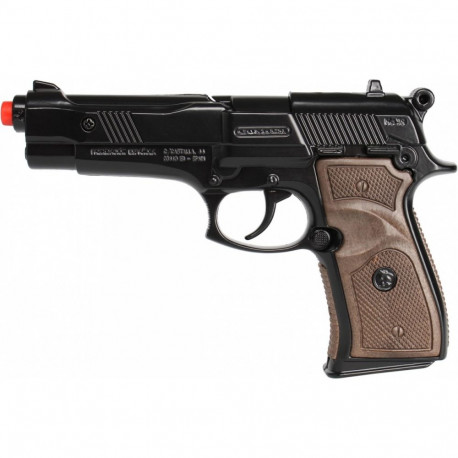 Gonher metalowy pistolet policyjny 8 naboi