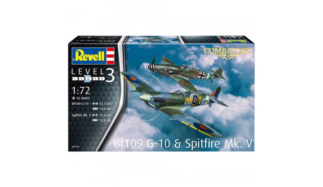 Model plastikowy bf109g-10 & spitfire mk.v