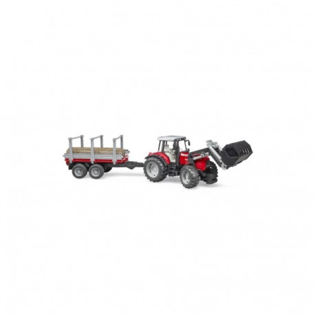 Massey Ferguson traktor koos haagisega