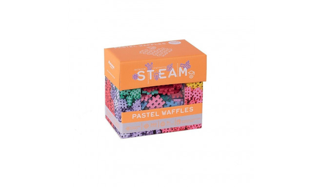 Klocki konstrukcyjne waffle mini pastel 300 elementów