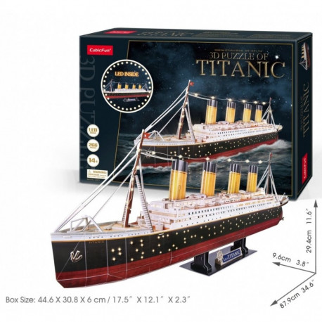 Puzzle 3d titanic led