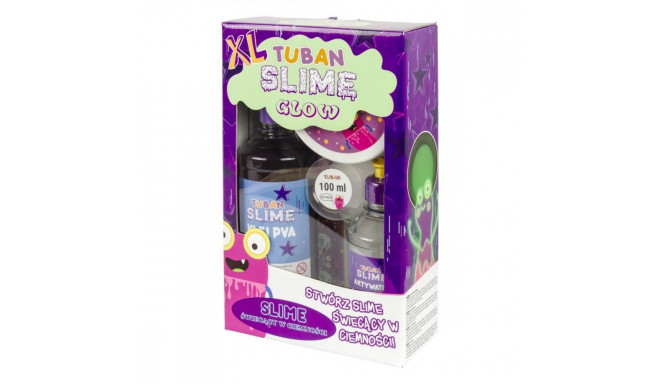 Masa plastyczna zestaw super slime - glow in the dark xl