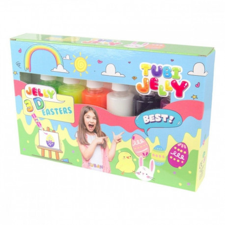 Zestaw tubi jelly 6 kolorĂłw - wielkanoc