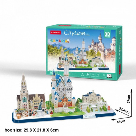 Puzzle 3d city line bawaria