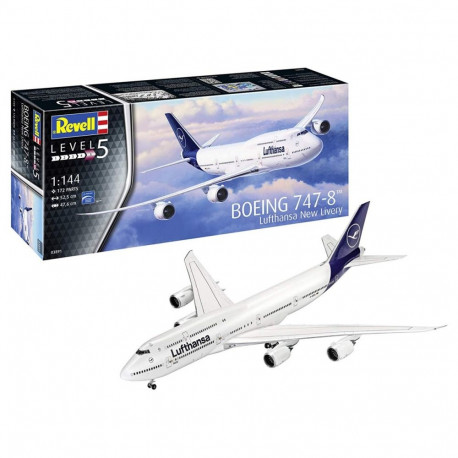 Plastikmudel Boeing 747-8 Lufthansa, uus