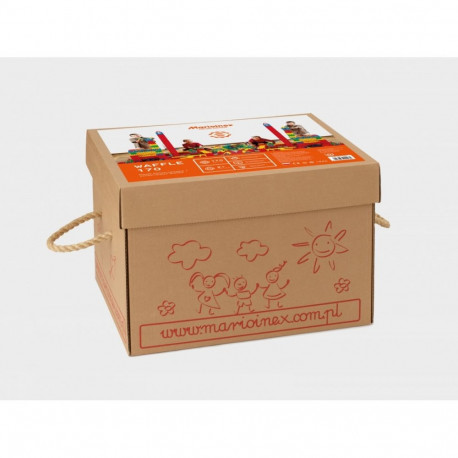 Klocki konstrukcyjne waffle 170 box