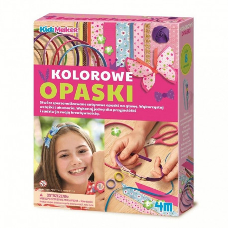 Zestaw kreatywny kolorowe opaski