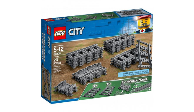 Klocki city 60205 rööpad