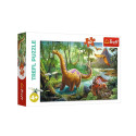 Puzzle 60 elementów - wędrówki dinozaurów