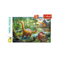 Puzzle 60 elementi - dinosauruste rännakud