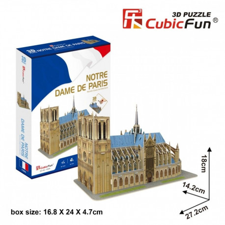 3D pusle Notre Dame'i katedraal