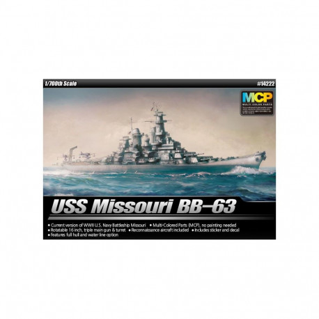 Bb-63 uss missouri 1/700 mudelilaev