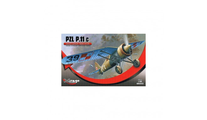 Model plastikowy pzl p-11c wersja z bombami