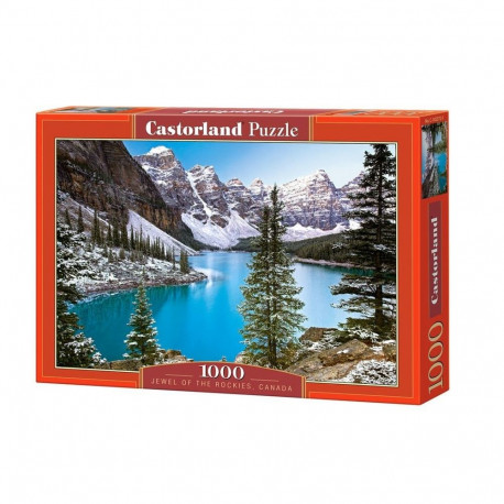 Puzzle 1000 elementów kanada, górskie jezioro