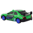 Sportauto kaugjuhitav R/C 1:24 roheline vahetatavad rattad