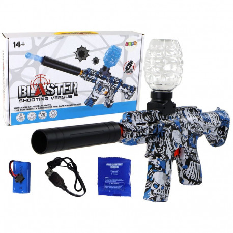 Mängupüss geelkuulidega, sinine