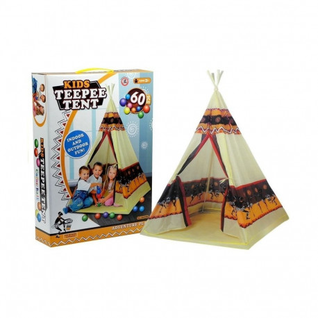 Namiot Tipi Indiański Dom Zabaw + 60 Piłek 155 cm