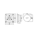 0953# Kõlar ydq406 4"50w 8ohm blow