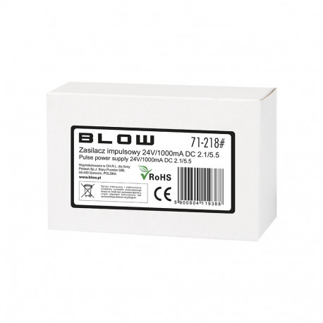 71-218# Zasilacz impulsowy 24v/1000ma 2,1/5,5