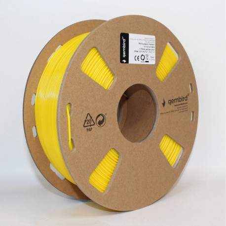 GEMBIRD PETG Fil Yellow 1.75mm 1kg
