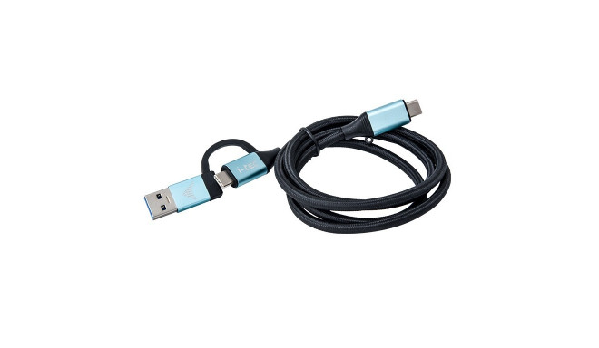 Cable USB-C to US B-C and USB 3.0 1m