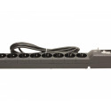 Listwa przeciwprzepięciowa LXA 816, 3L, 3,0m, czarna