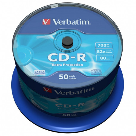 Verbatim CD-R 52x 700MB CB DL Ex Prot 50pcs (43351)