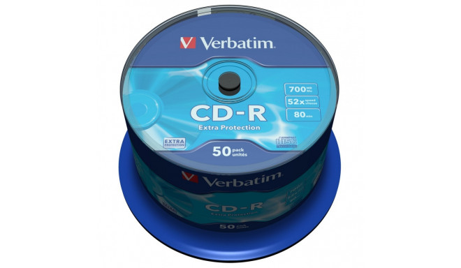 Verbatim CD-R 52x 700MB CB DL Ex Prot 50tk (43351)