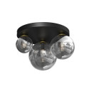 LAELAMP BURSA 3XE14/E27 MUST/KULDNE