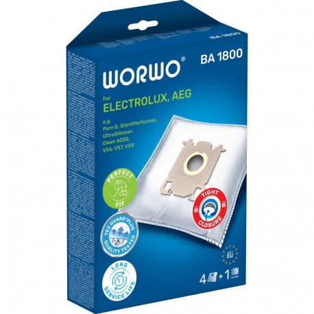 WORWO BA1800 dulkių siurblių maišeliai