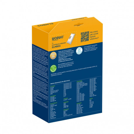 Vacuum bags WORWO ELECTROLUX E26 /set 5 / ELMB03K
