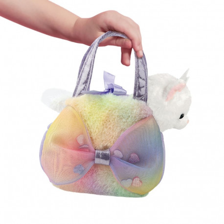 AURORA Fancy Pals мягкая игрушка кот в сумке, 20 см