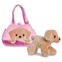 AURORA Fancy Pals plush toy labrador in a bag, 20 cm