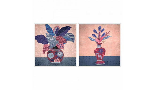 Canvas DKD Home Decor polystyrene Canvas 83 x 4,5 x 83 cm (2 Pieces)