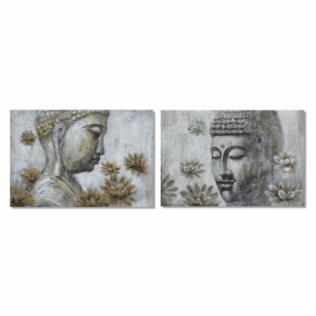 Maal DKD Home Decor 120 x 2,8 x 80 cm Buddha Idamaine (2 Ühikut)