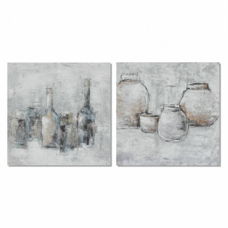 Maal DKD Home Decor 100 x 2,8 x 100 cm Vaas Traditsiooniline (2 Ühikut)