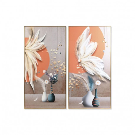 Картина DKD Home Decor 80 x 3 x 160 cm Кувшин (2 штук)