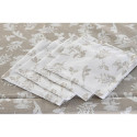 Tablecloth and napkins DKD Home Decor 9 Pieces 2 Units 150 x 250 x 0,5 cm Beige Pink White Green Lig