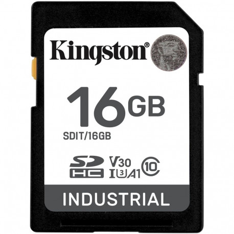 Kingston 16GB HC tööstuslik mälukaart -40C kuni 85C retail