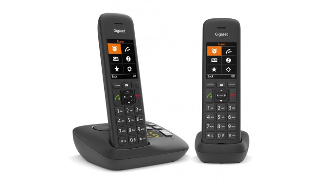 "GIGASET C575A Duo schwarz schnurlos analog DECT 2 Mobilteile TFT-Farb-Display Freisprechen Adressbu