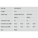 "DIGITUS LWL Patchkabel LC -> LC 2.00m Singlemode Duplex OS2"