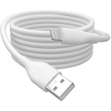 "DIGITUS USB 2.0 Kabel Typ A-Lightning Silikon 2m MFI weiß"