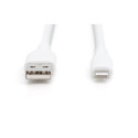 "DIGITUS USB 2.0 Kabel Typ A-Lightning Silikon 2m MFI weiß"