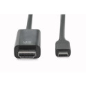 "DIGITUS USB C Adapterkabel Typ C -HDMI A 4K St/St 2.0m. sw"