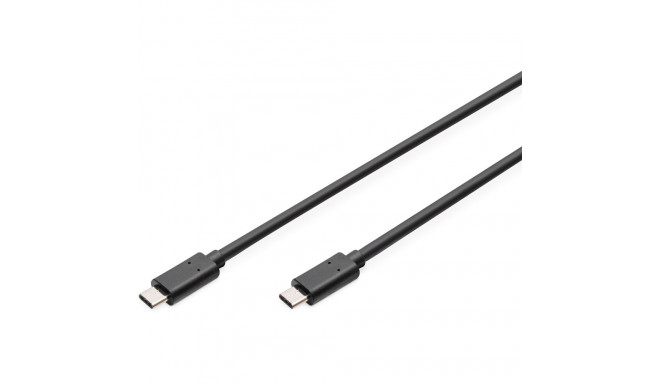 "DIGITUS USB 2.0 Anschlusskabel Typ C -C St/St 1.8m, sw"