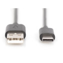 "DIGITUS USB 2.0 Verbindungskabel Typ C -A St/St 1.8m. sw"
