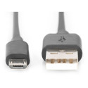 "DIGITUS USB 2.0 Anschlusskabel Typ A -mikro B St/St 1.0m. sw"