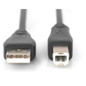 "DIGITUS USB 2.0 Anschlusskabel Typ A -B St/St 5.0m. sw"