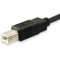 "Equip USB Kabel 2.0 C-B St/St 1.00m schwarz Polybeutel"